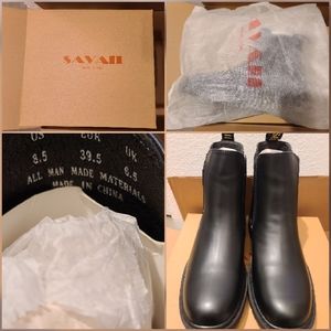 Savaii Ankle Combat Boots - Black